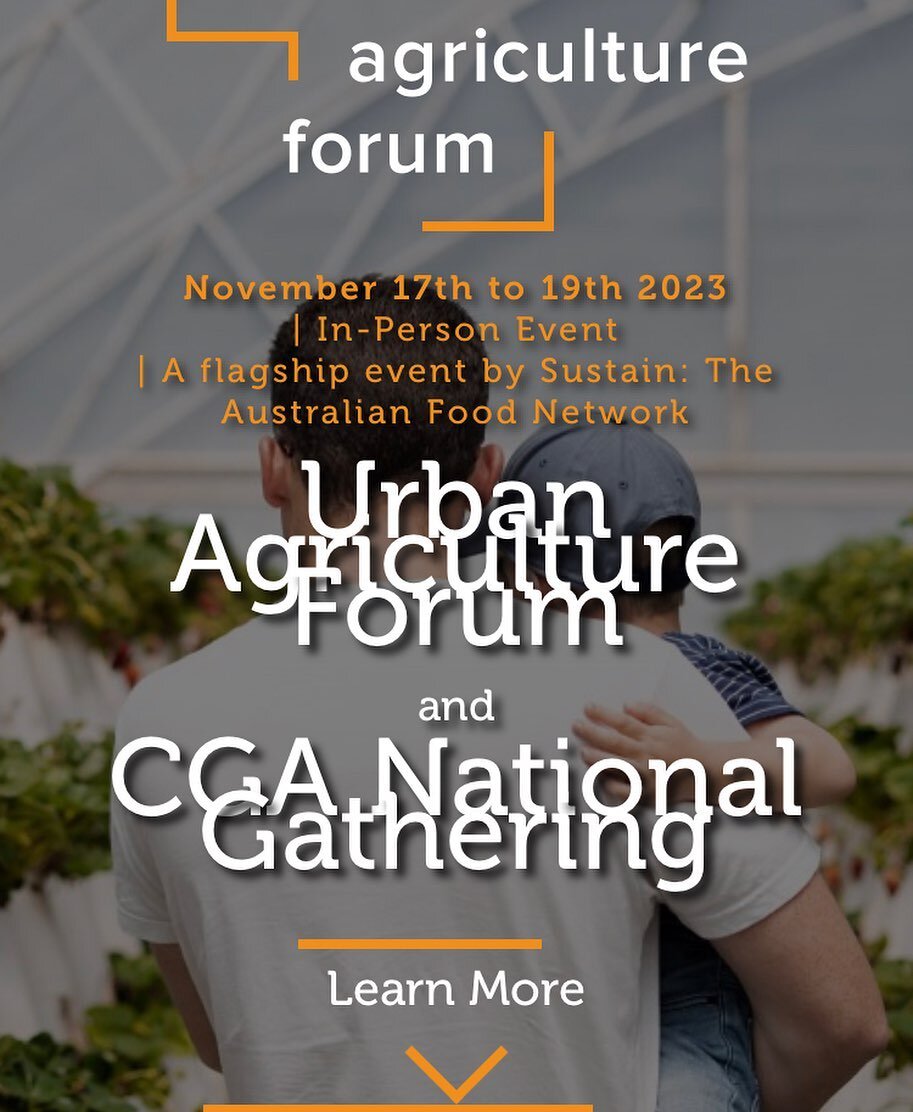 Sydney friends, I'll be down your way in November for the national Urban Agriculture Forum held by Sustain: The Australian Food Network, talking alongside Morag Gamble from the Permaculture Education Institute.

Come say yaama if you're around 👋🏽


