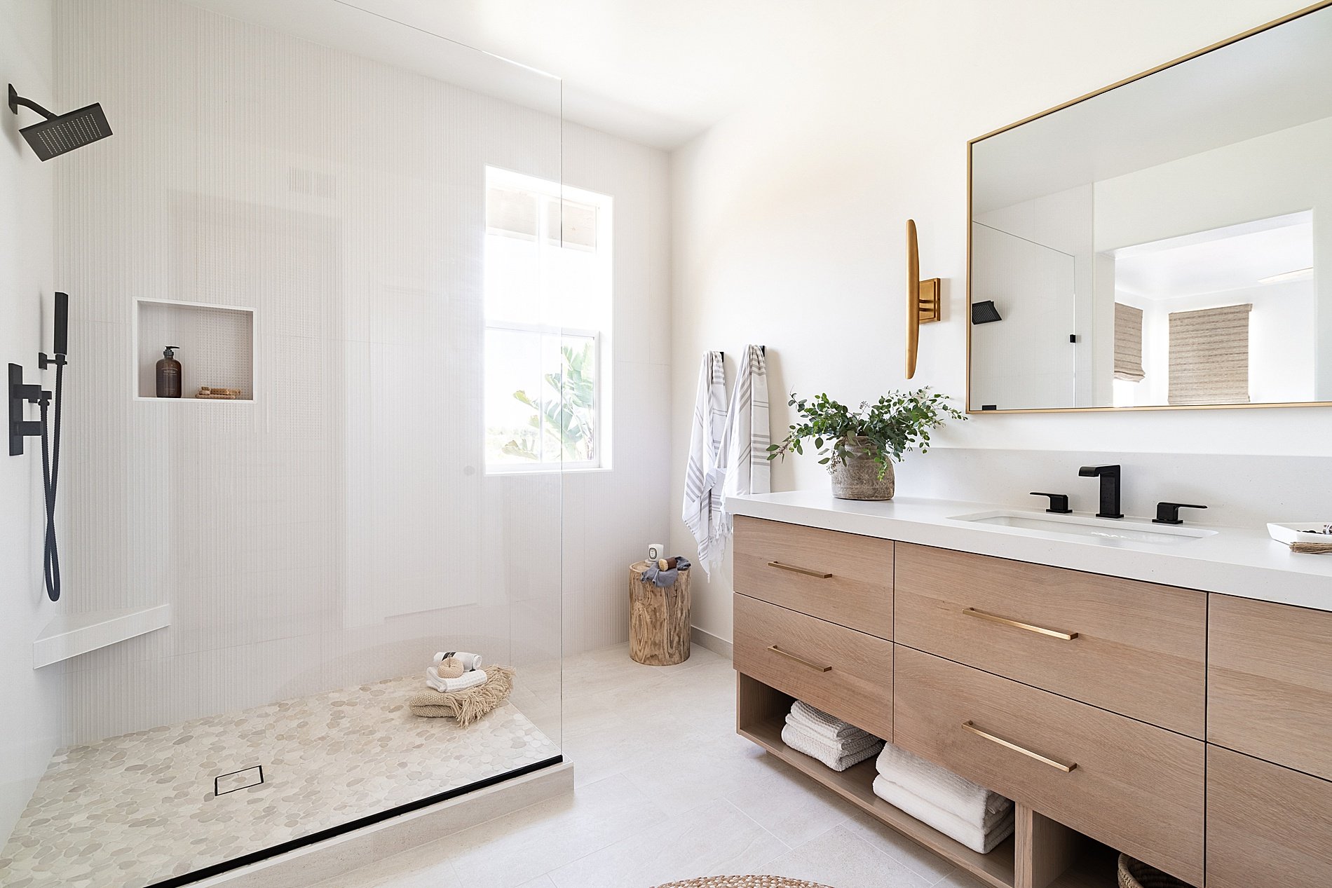 A Modern Oasis bathroom by San Diego Interior Designer Keri Michelle Interiors  