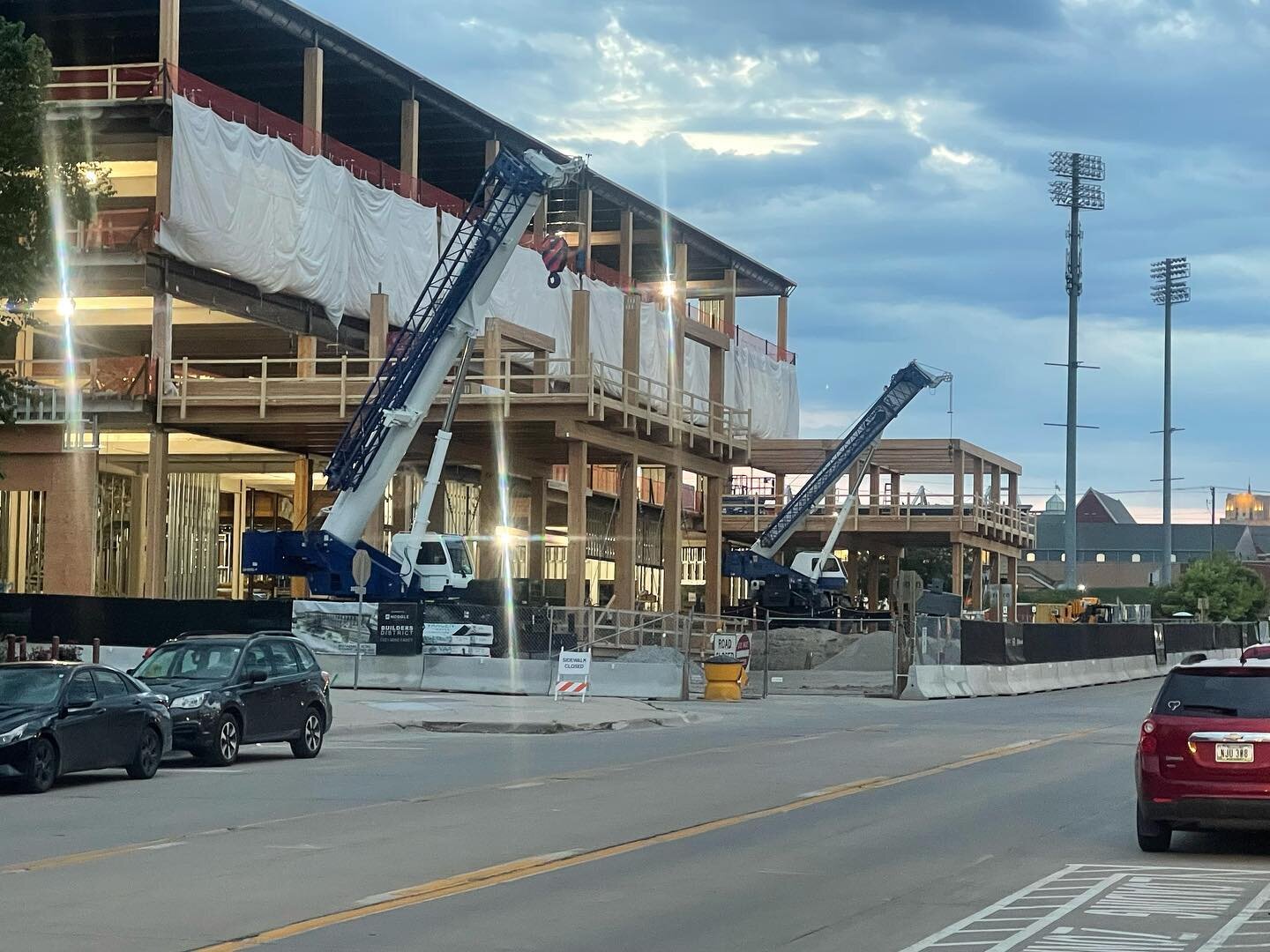 Getting close to completion on our Builders District mass timber install project in Omaha, Nebraska. 
&bull;
&bull;
&bull;
@timberlynegroup @strongtie @vaagentimbers @vaproshield @woodworksusa #masstimberconstruction #masstimber #masstimberconference