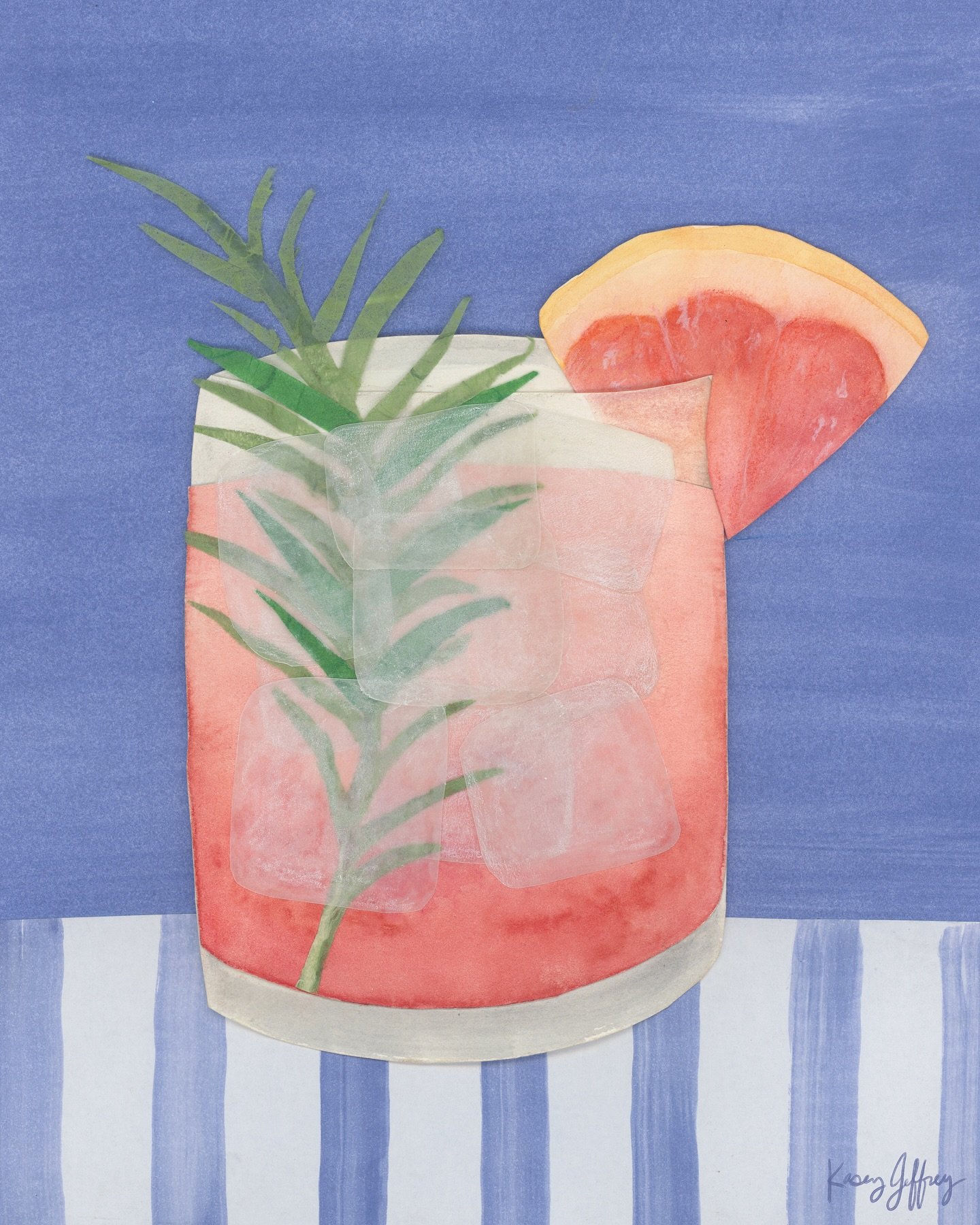 We serve summer cocktails all year long, and absolutely all of them contain glue! 

#art #collage #cocktails