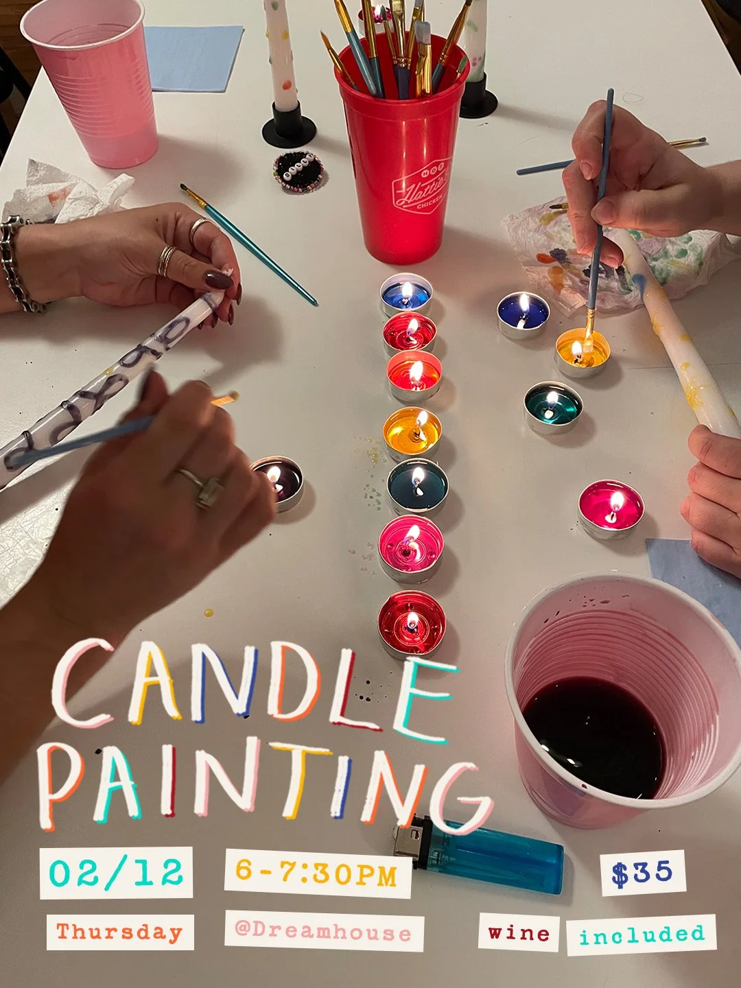 Candle Painting Workshop 2/12/26