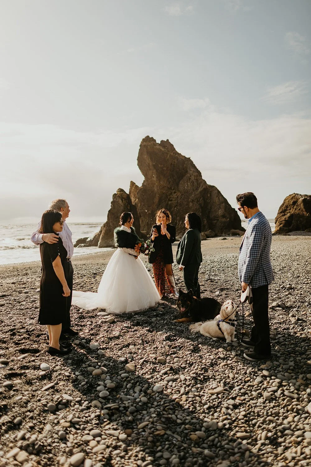 A Queer Ruby Beach Elopement on the Washington Coast