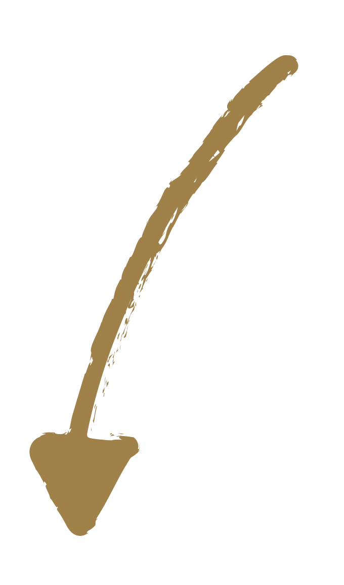 A gold arrow pointing downward.
