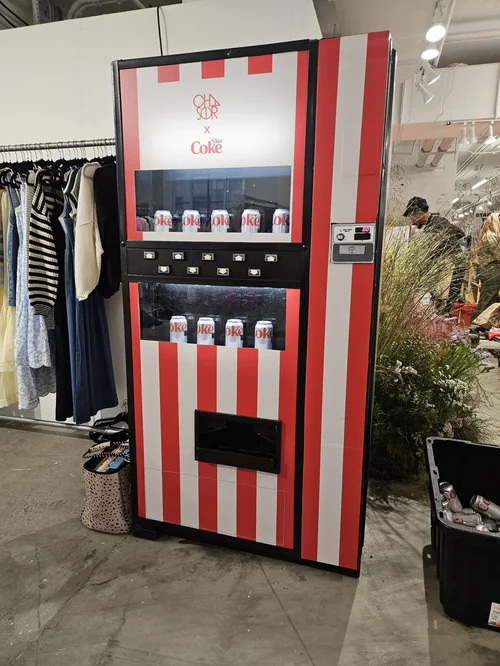 Custom wrapped vending machine