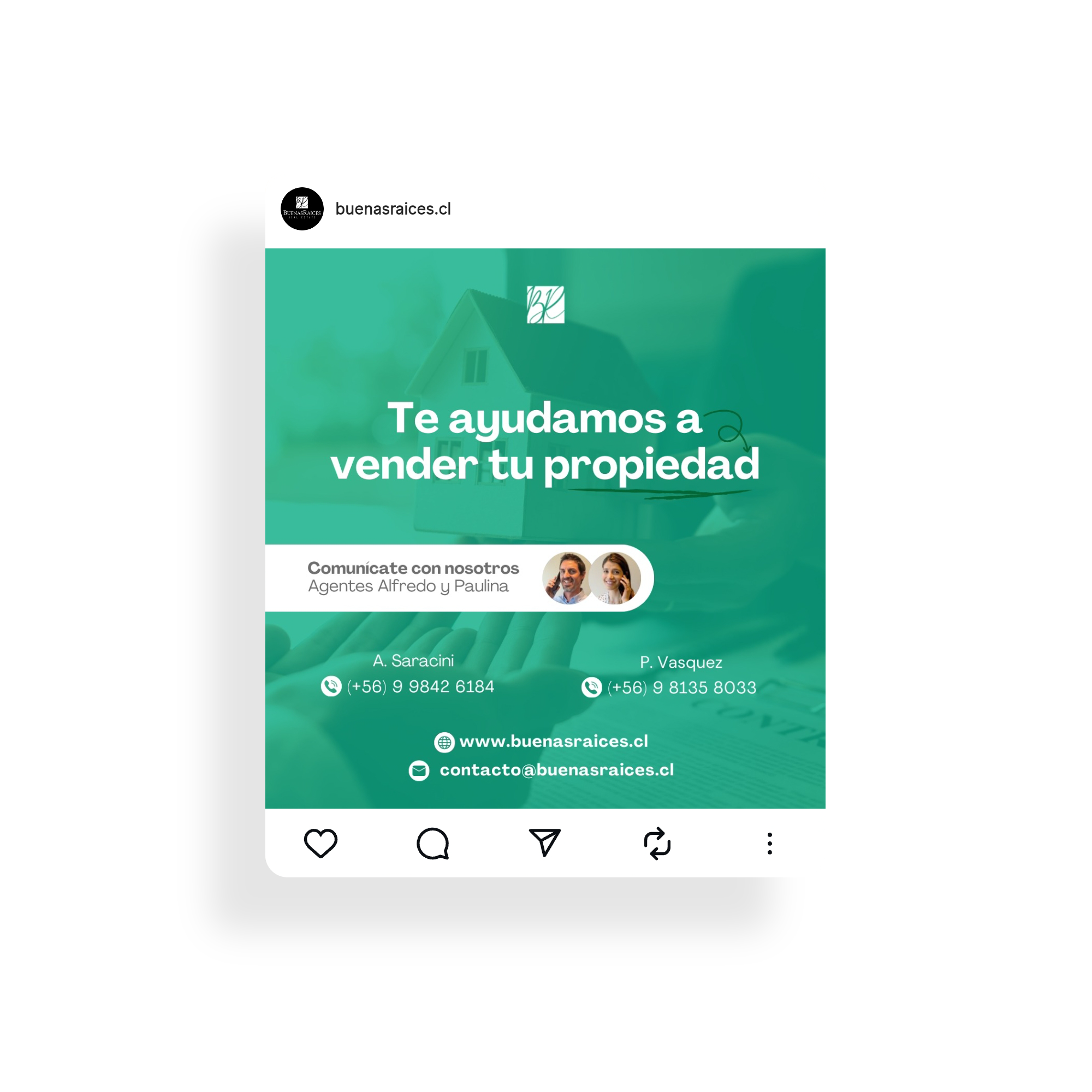 Diseño de publicaciones para Instagram de [Nombre del cliente], estrategia de redes sociales realizada por Enma.cl