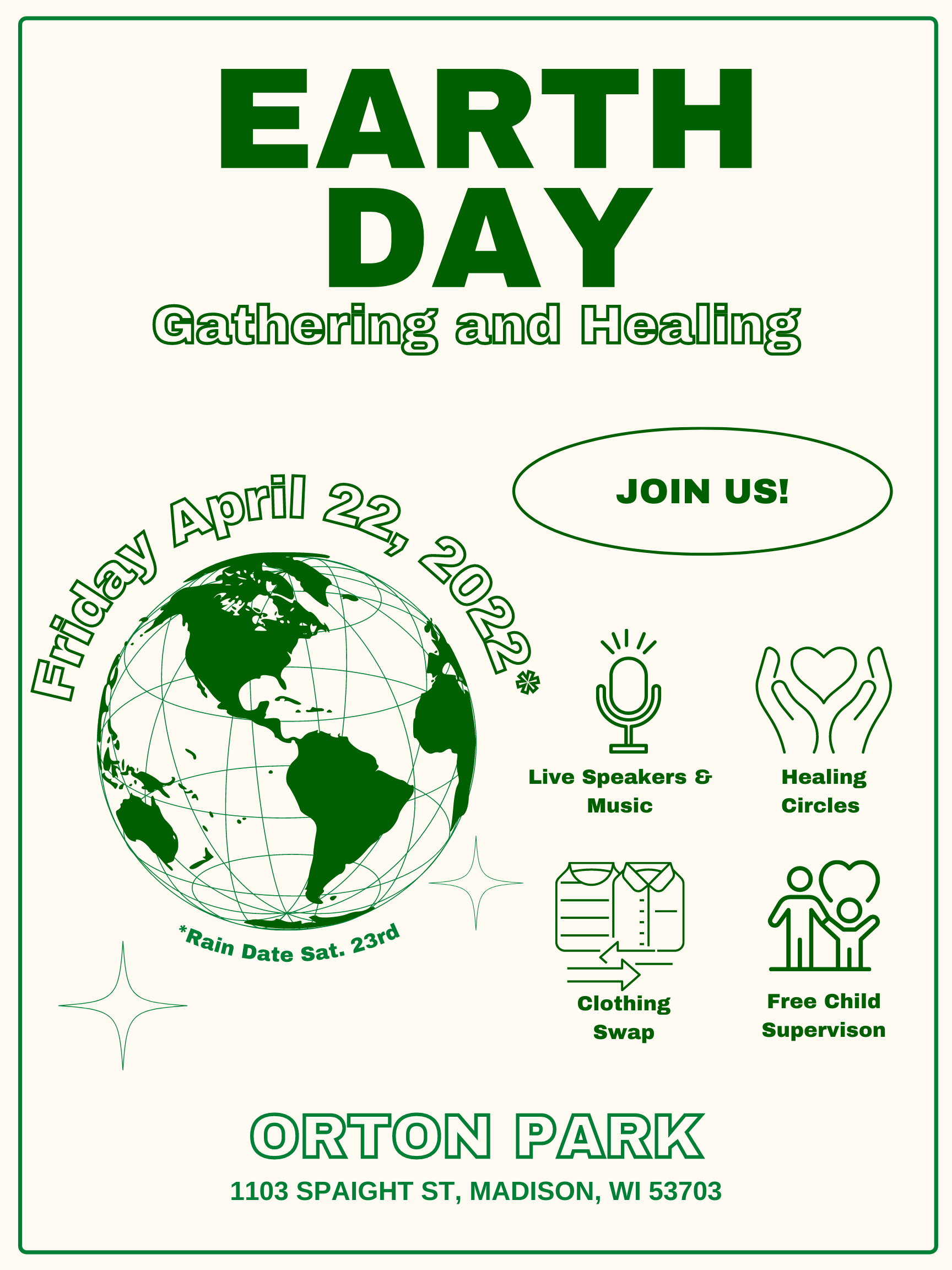 Earth Day Event Posters - Healthy Food For All (2022)