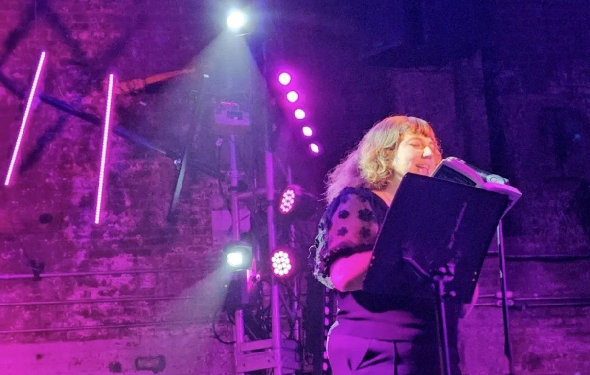 March 2024, Brooklyn, NY--with Weird Sister featuring Hossannah Asuncion, Emily Brandt, Marisa Crawford, Caolan Madden, Terese Svoboda, and Camille Wanliss