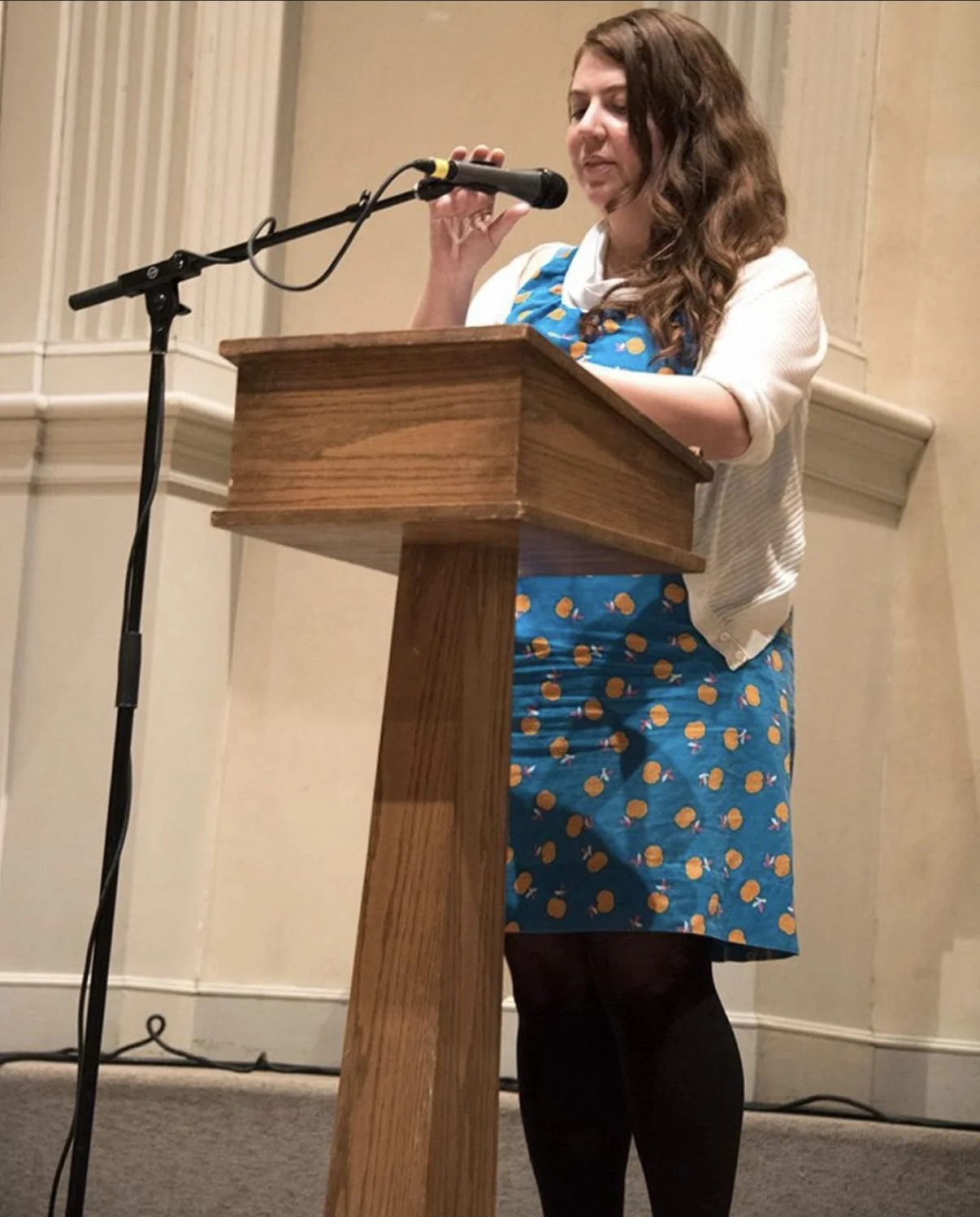 October 2015, Manhattan, NY--St. Mark's Church with Eileen Myles