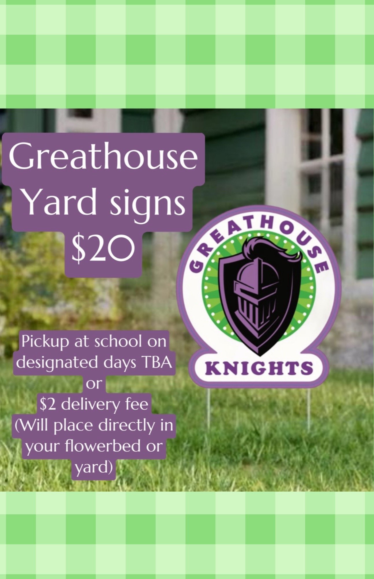 Greathouse Yard Sign