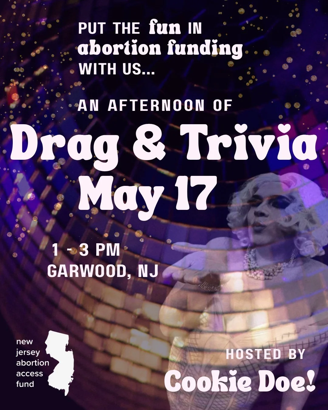 If you love a) ABORTION ACCESS  b) DRAG SHOWS c) TRIVIA or d) ALL OF THE ABOVE then here's an event you cannot miss! With the fabulous Cookie Doe 
@morecookieplease_ once again hosting, we can guarantee that FUN and funding abortion will go hand-in-h