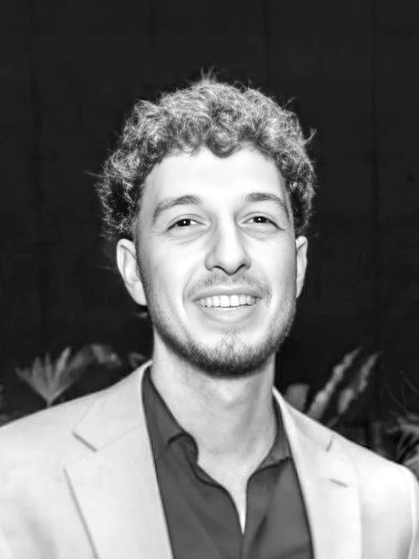 Greyscale portrait photo of Daniel Mircevski