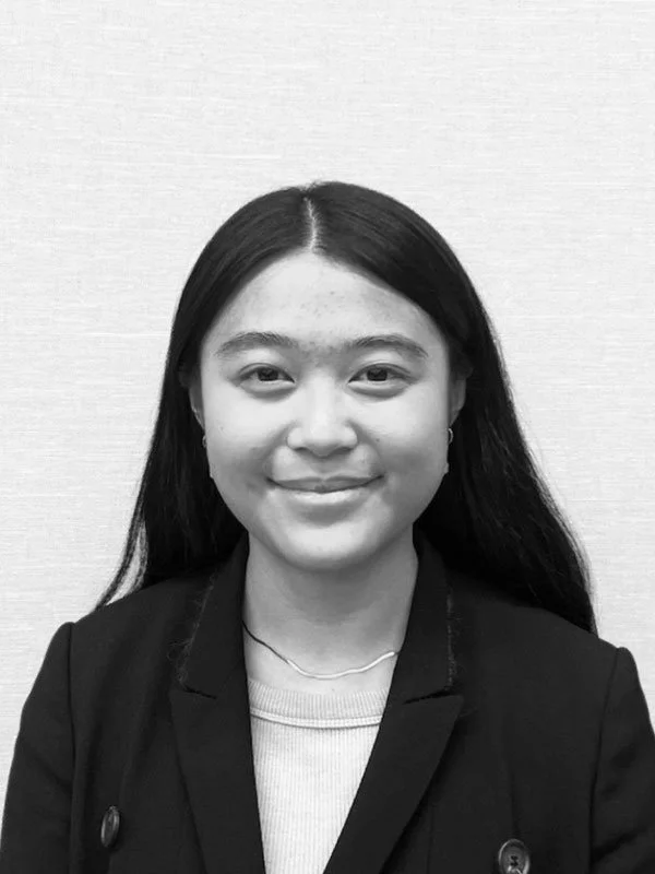 Greyscale portrait photo of Wendy Xin