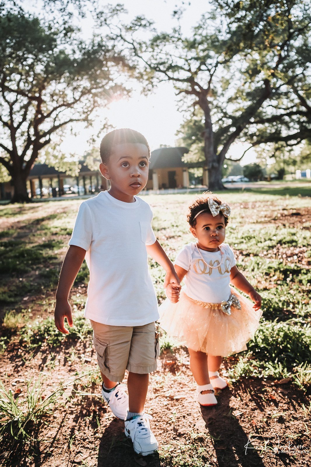 Toddler sister and brother photoshoot in New Orleans