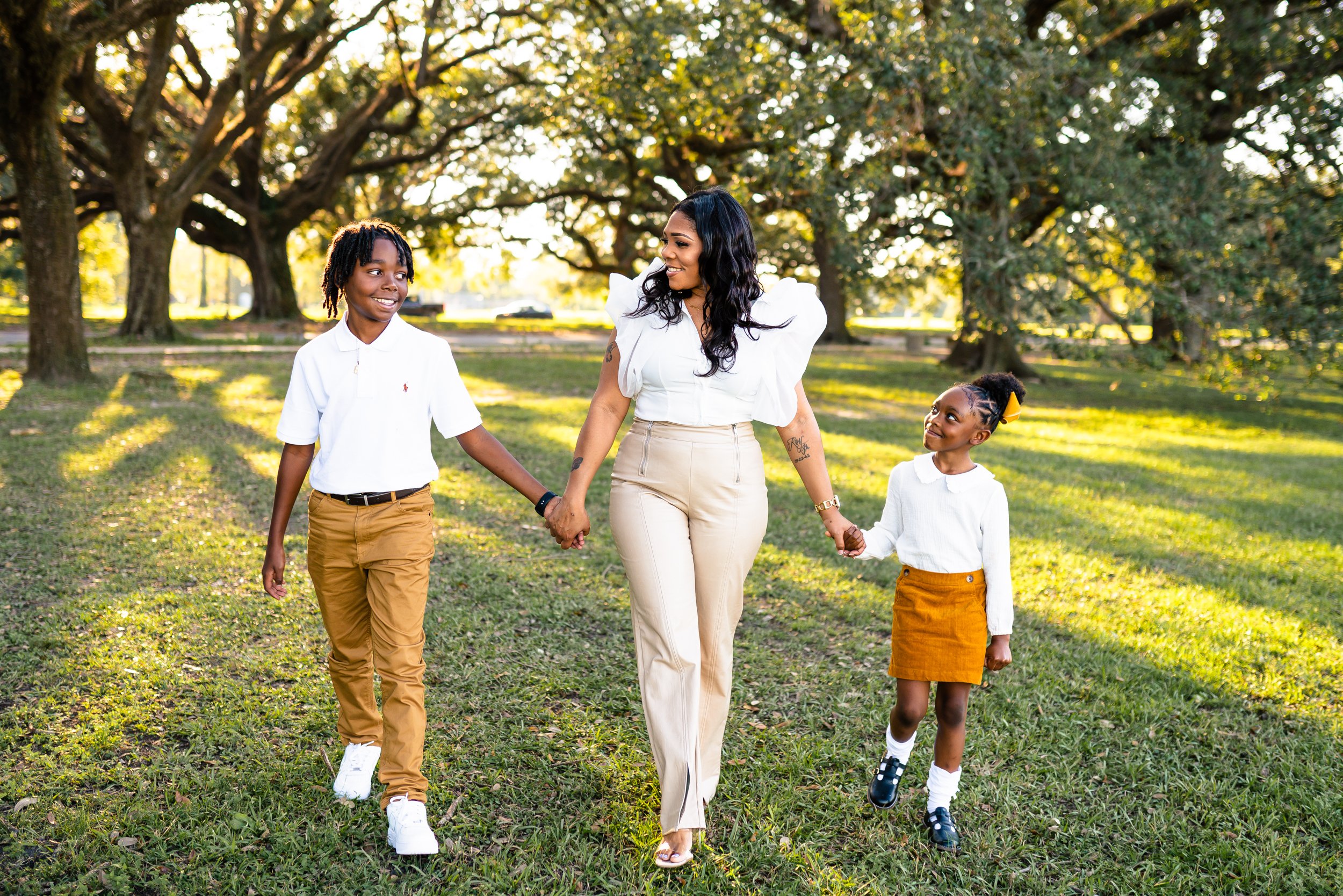 Fall Family photoshoot in New Orleans City Park