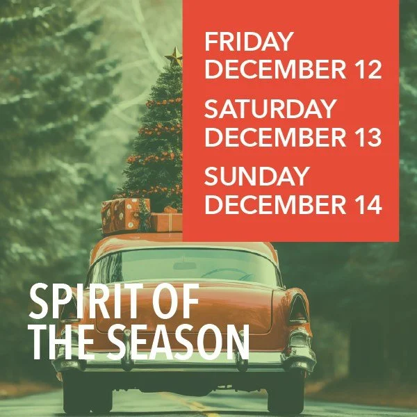 On sale now! 🎄 Join us again for this year's Spirit of the Season: &quot;A Very Merry Roadtrip | Holidays Across America&quot;! Link in bio.