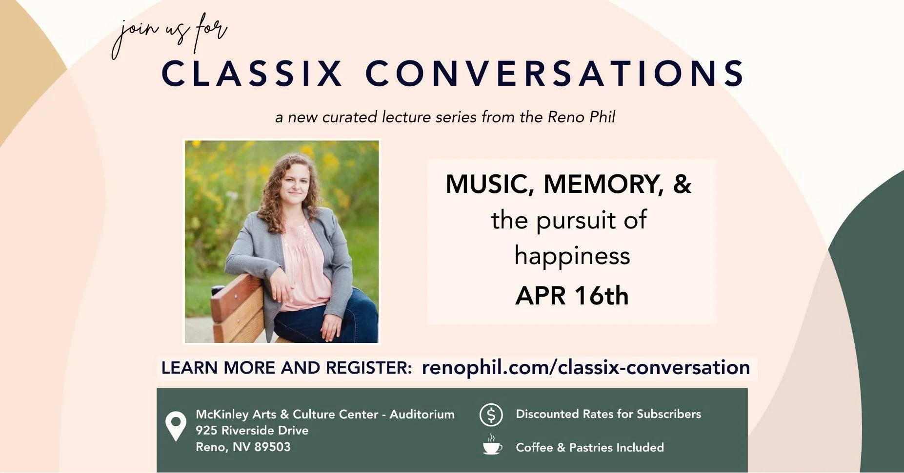 Meet the composer. Hear the story. Experience the music.

Join Michelle Isaac for a special Classix Conversation on April 16 and explore "Pressing Truths" before opening night. ☕🎶

📅 April 16 | 10:30 AM
📍 McKinley Arts &amp; Culture Cent