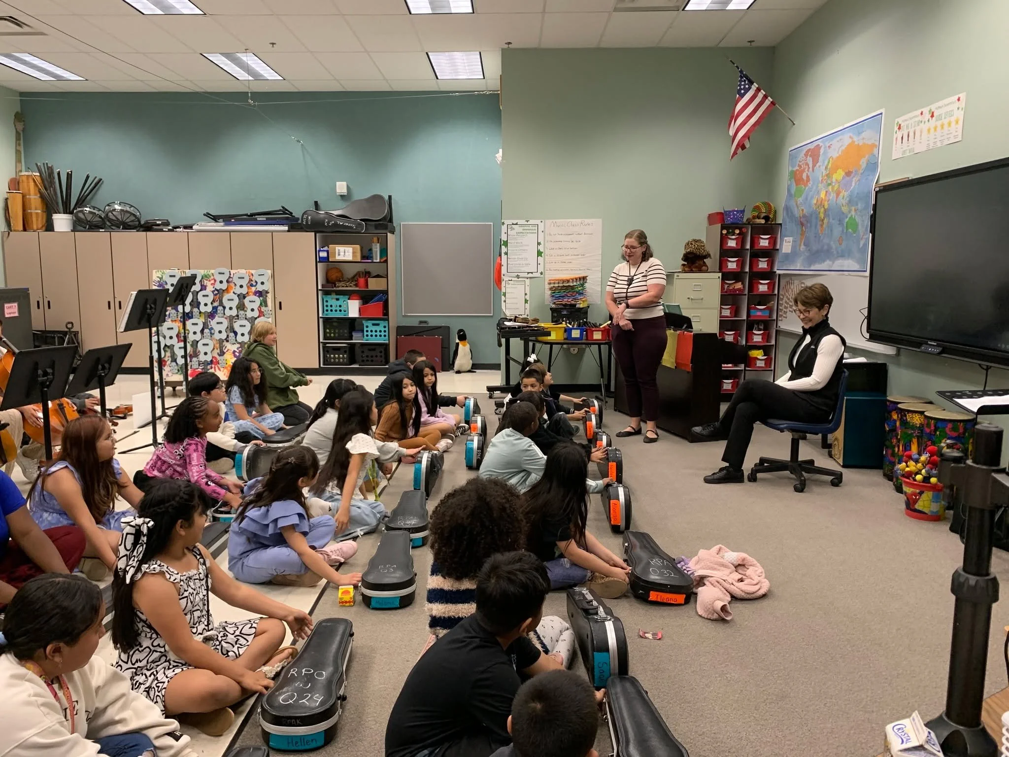 There&rsquo;s nothing quite like seeing music click. 🎻

Yesterday, @lauraconductor joined our RPA Kids at Bernice Mathews Elementary, guiding them through rhythm, melody, and the joy of making music together.

From conducting exercises to &ldquo;Hot