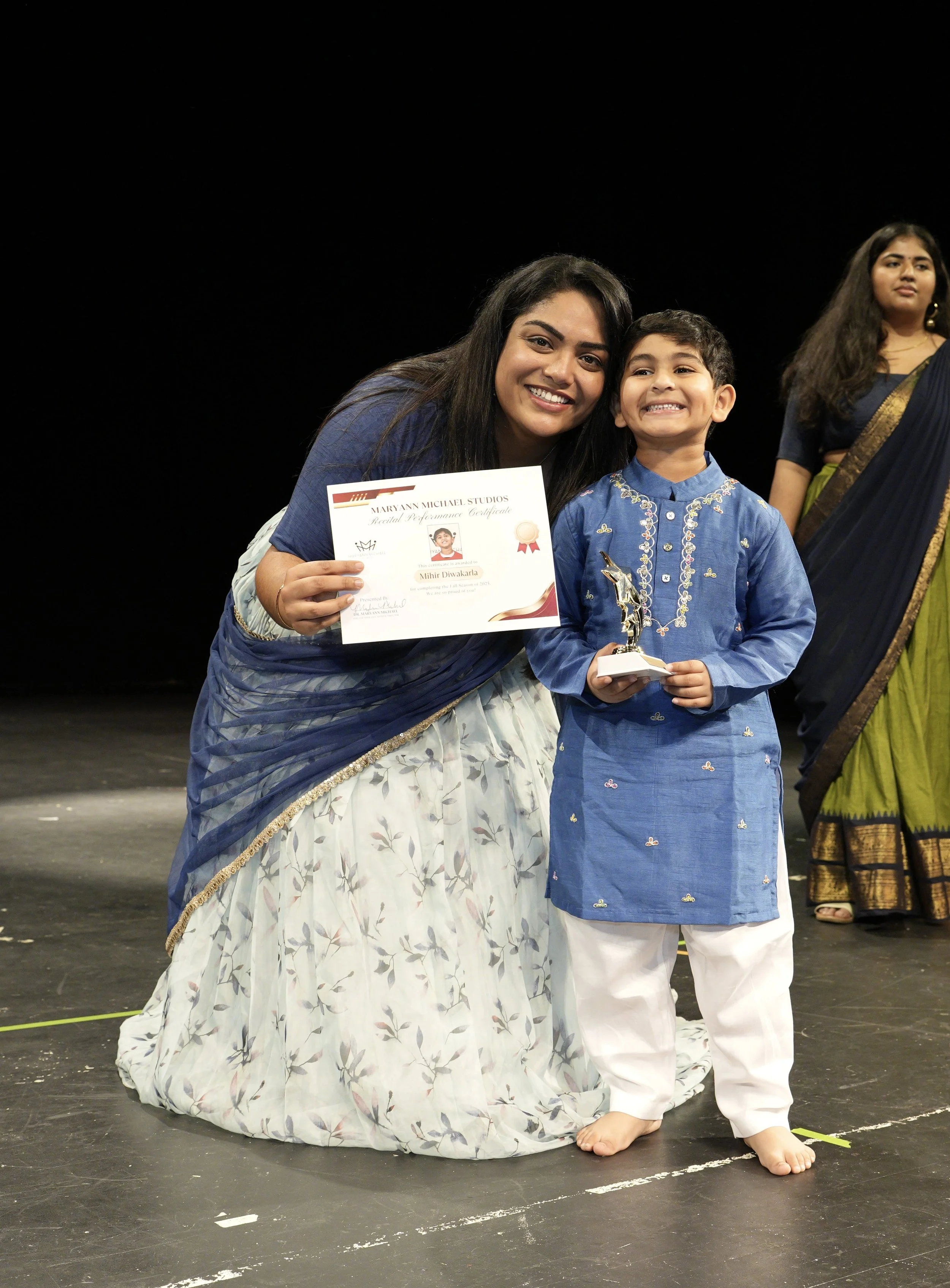 Certificate of Completion for Fall Recital with Pre-school Graduates