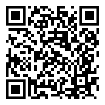 A QR code in black and white.