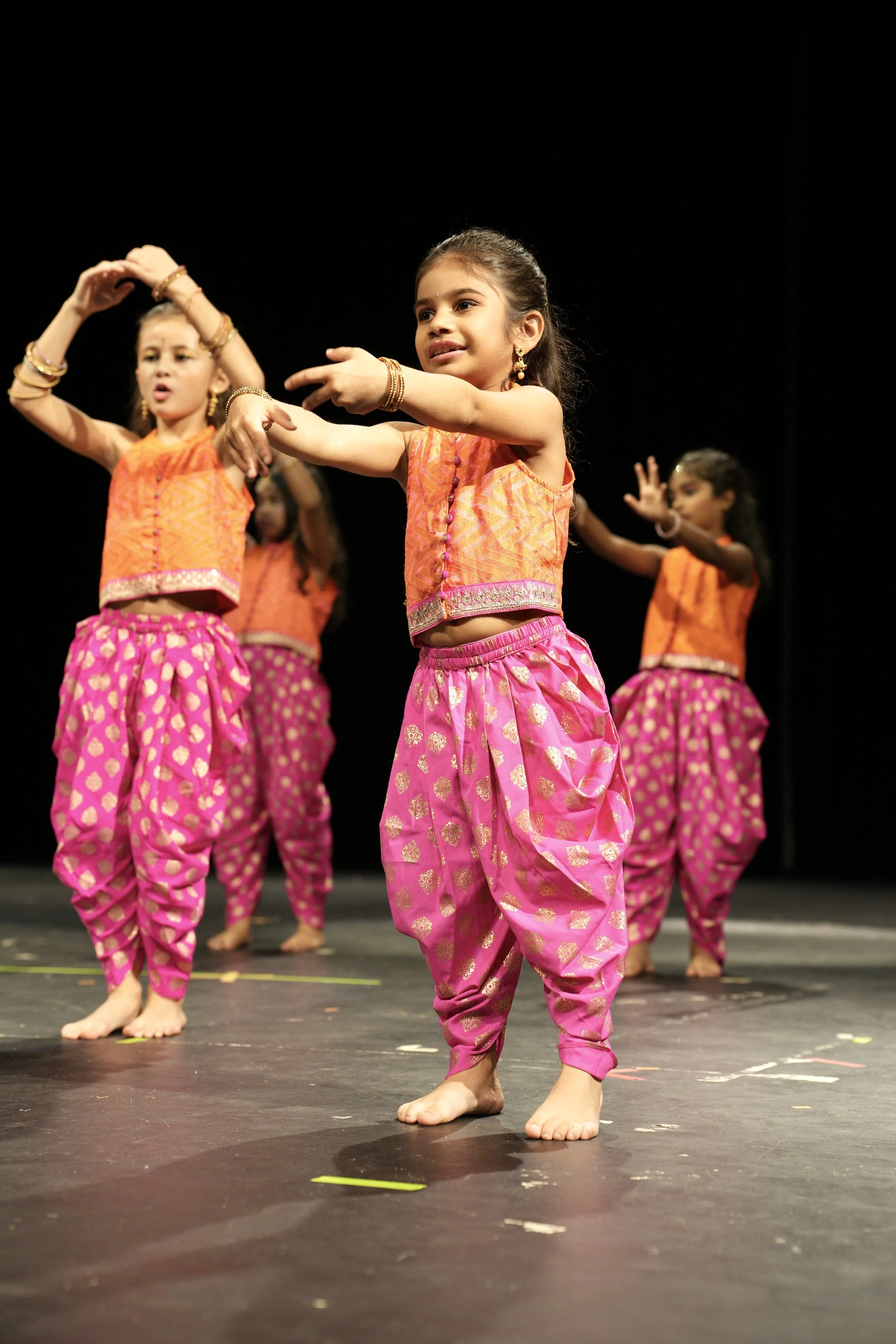 Colorful kids Bollywood dance routine at Maryann Michael Studios fall event