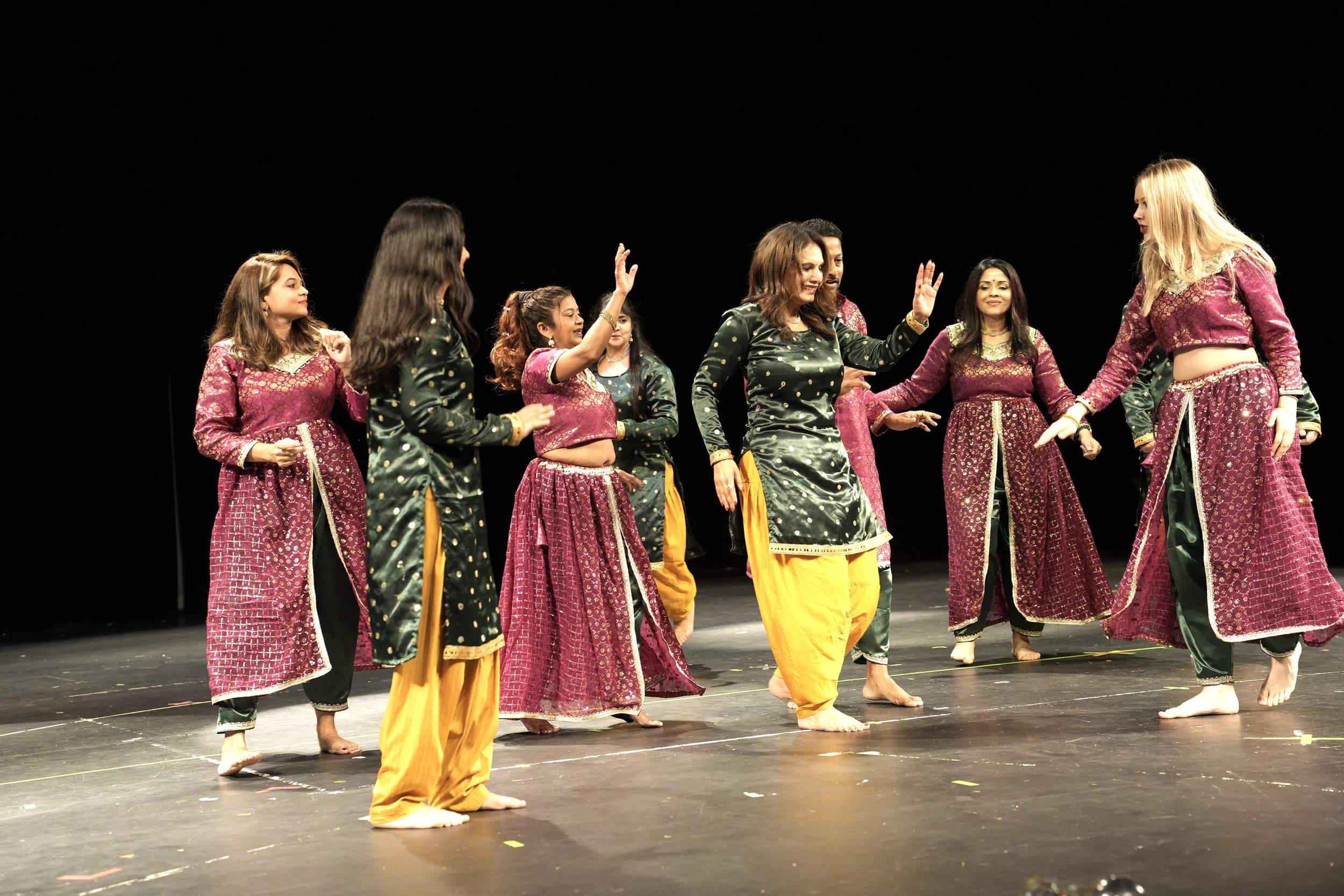 Bollywood Adult recital performance with high-energy choreography