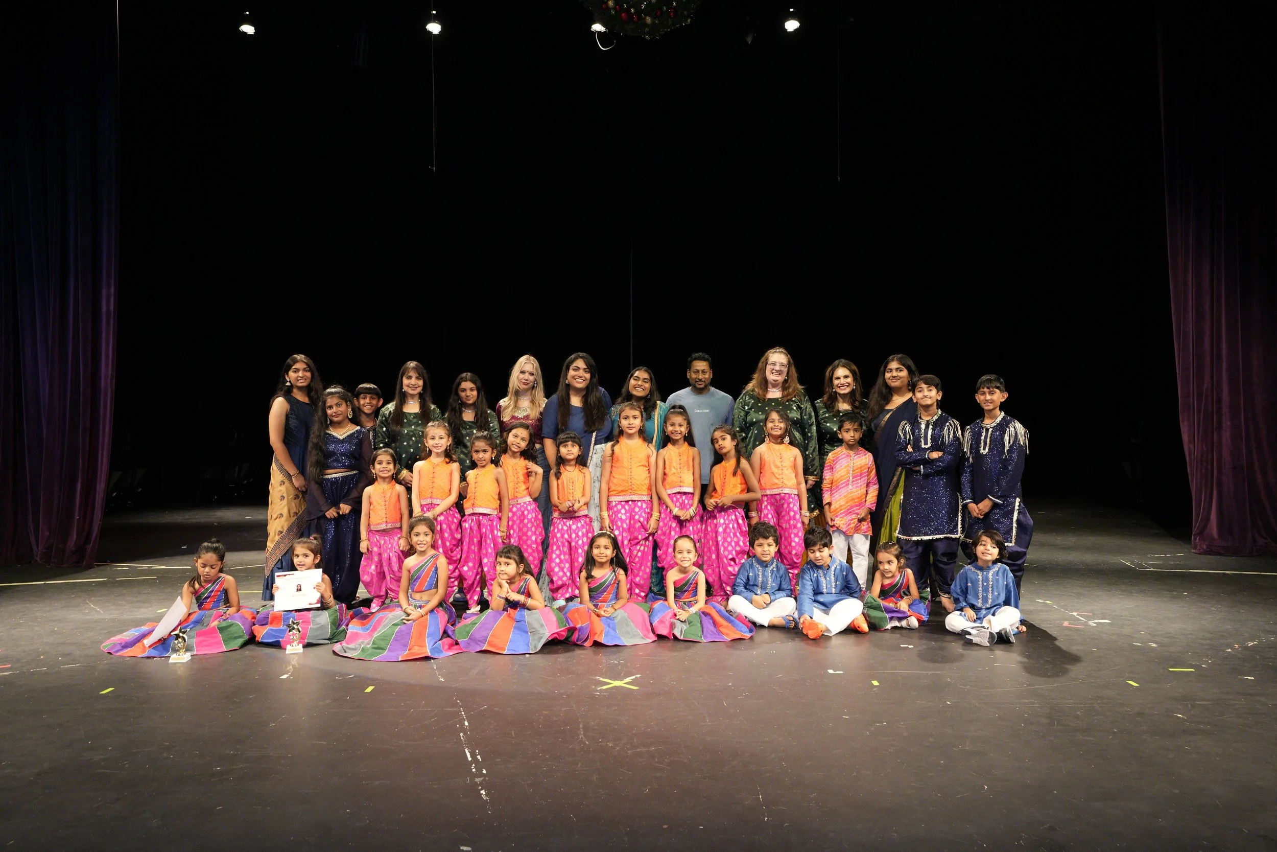 Kids after performance