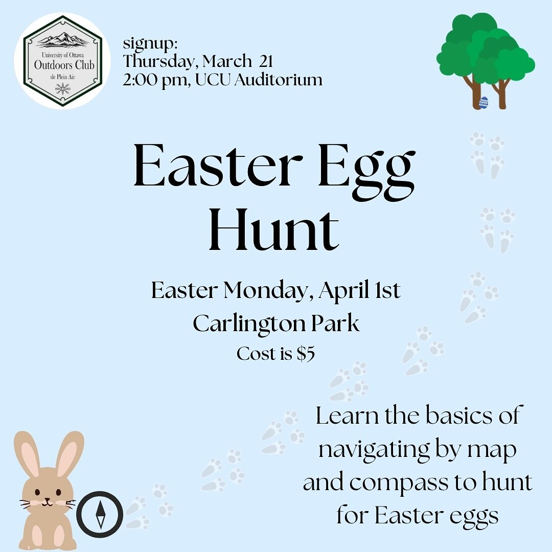 🧭Learn the basics of map reading and compass navigation in an Easter egg hunt in Carlington Park, Easter Monday, April 1st🐰

We will have a scavenger hunt, each egg will have some chocolate and a clue to the location of the next egg 🐣

🌼🌷Signups