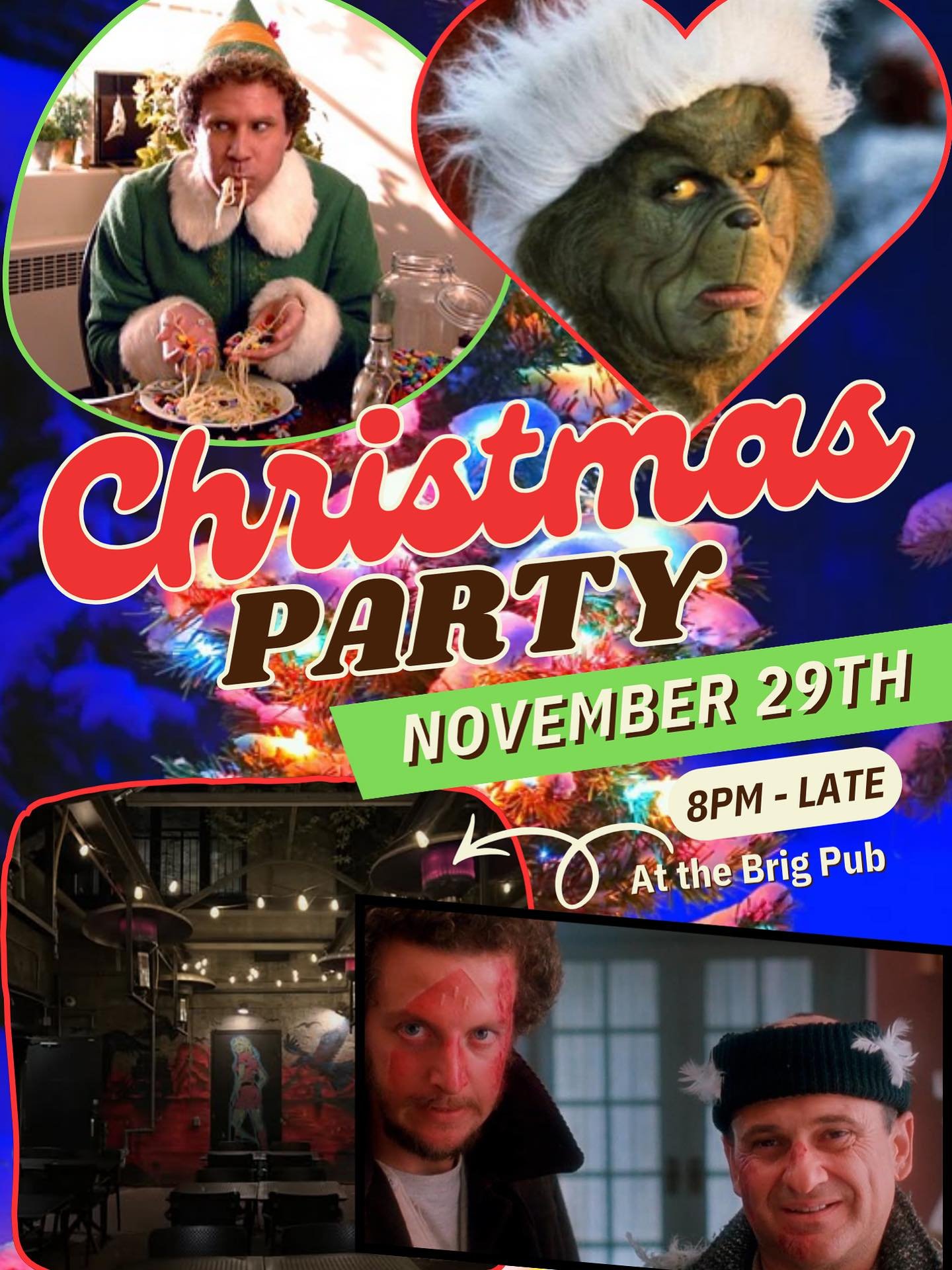 It&rsquo;s time to play holiday dress up and join us for our Christmas party!! 

Do you wanna celebrate the holidays and forget about exams? Then join us at the Brig Pub patio for a drink, chat and some games 🎄🎁

Where: Brig Pub in the back heated 