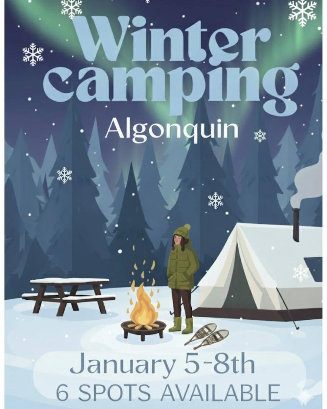 Where: Algonquin Western Uplands Backpacking Trail

When: January 5&ndash;8

Sign-Up: Wednesday, December 17th, FSS lobby (in front of the plant wall)

Cost: $96/person

Spots Available: 6

Hosted by: Maeve, Matteo &amp; Milena

Would you rather slee