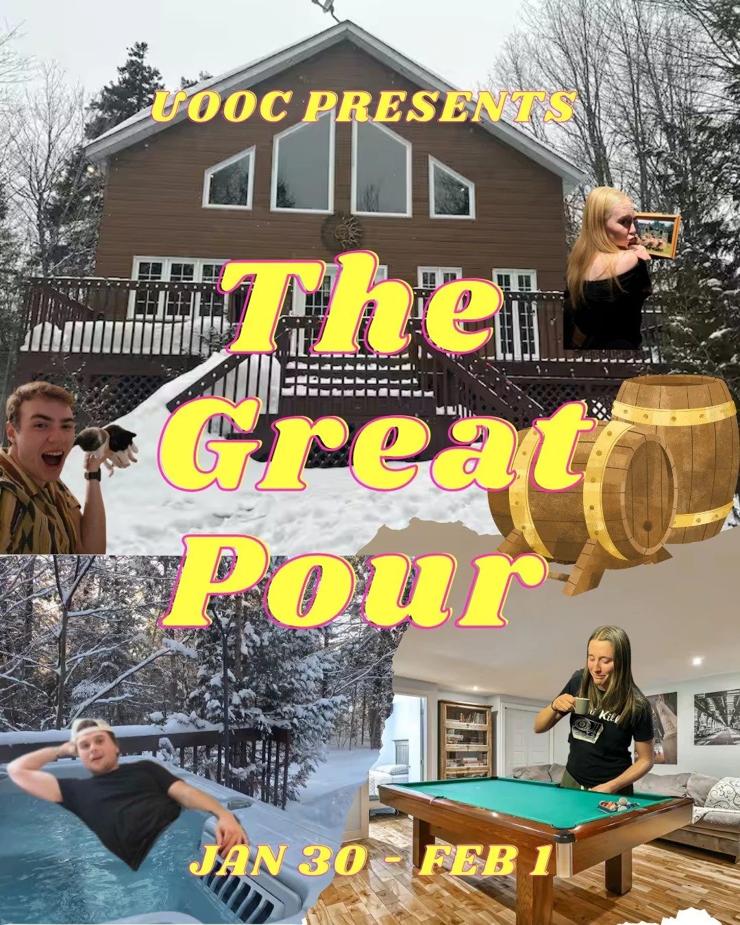 First cottage trip of 2026 ❄️ We&rsquo;re heading to Wentworth Nord, QC from January 30 to February 1 for a snowy cottage keg trip. There are 16 spots available at $100 per person, which includes the cottage, transportation, food, and a keg 🍻. Drive