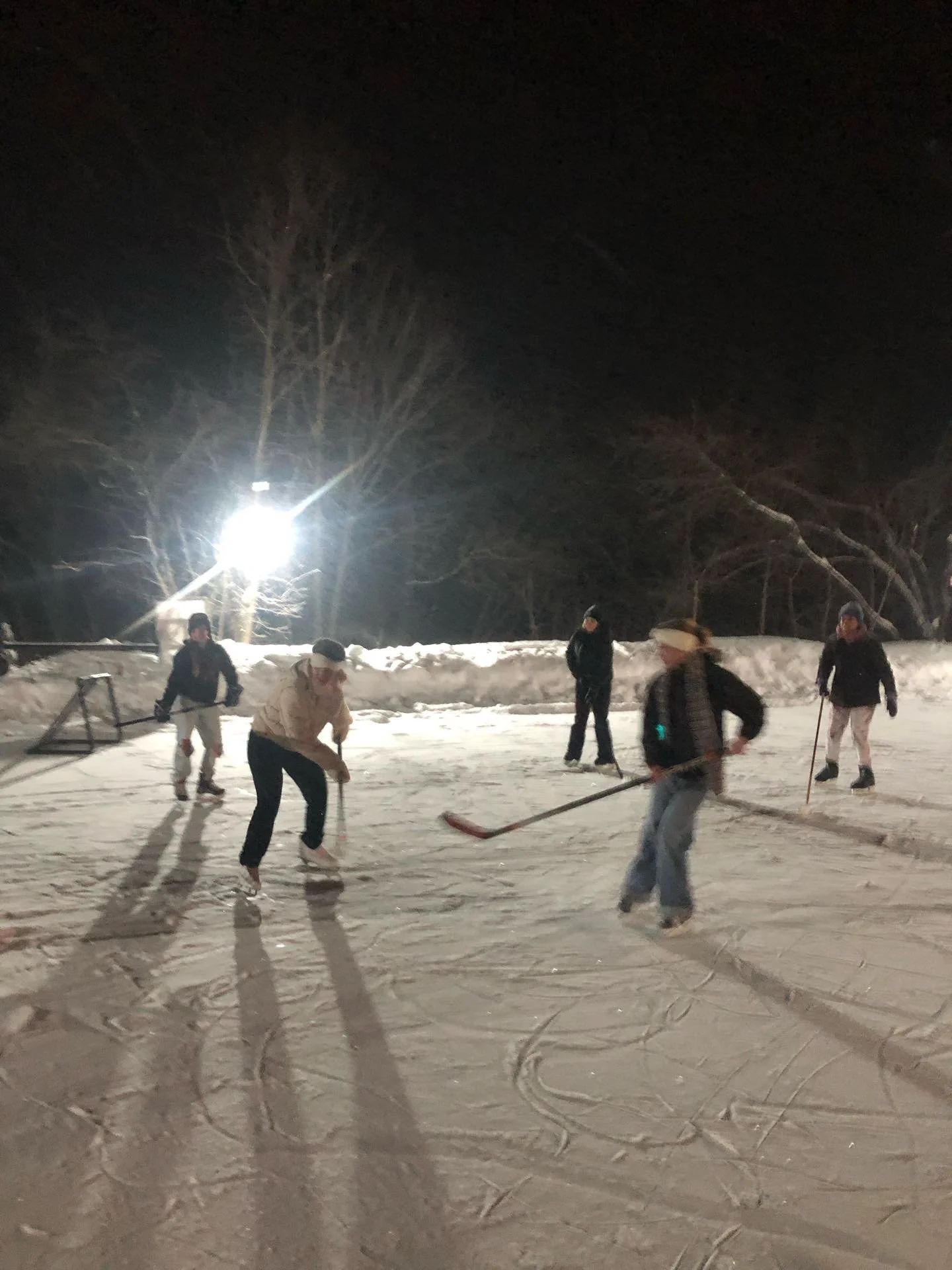 ❄️ Our small (but mighty) group from our Skating Trail Event! ⛸️