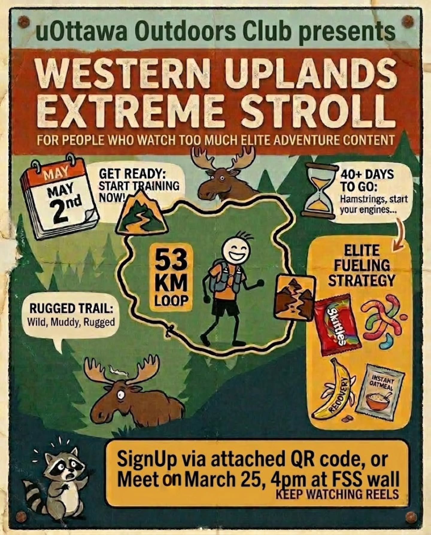 Have you spent way too much time watching elite adventure content and now mistakenly believe you&rsquo;re a professional mountain goat? It&rsquo;s time to test that theory. 🐐

We&rsquo;ll be heading out in the evening of May 1st to camp and start ou
