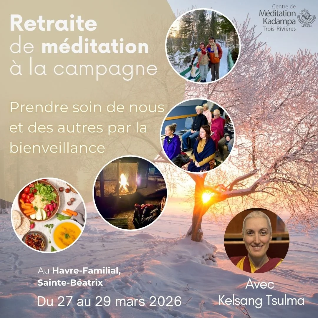 Retraite de méditation à la campagne - Du 27 au 29 mars 2026