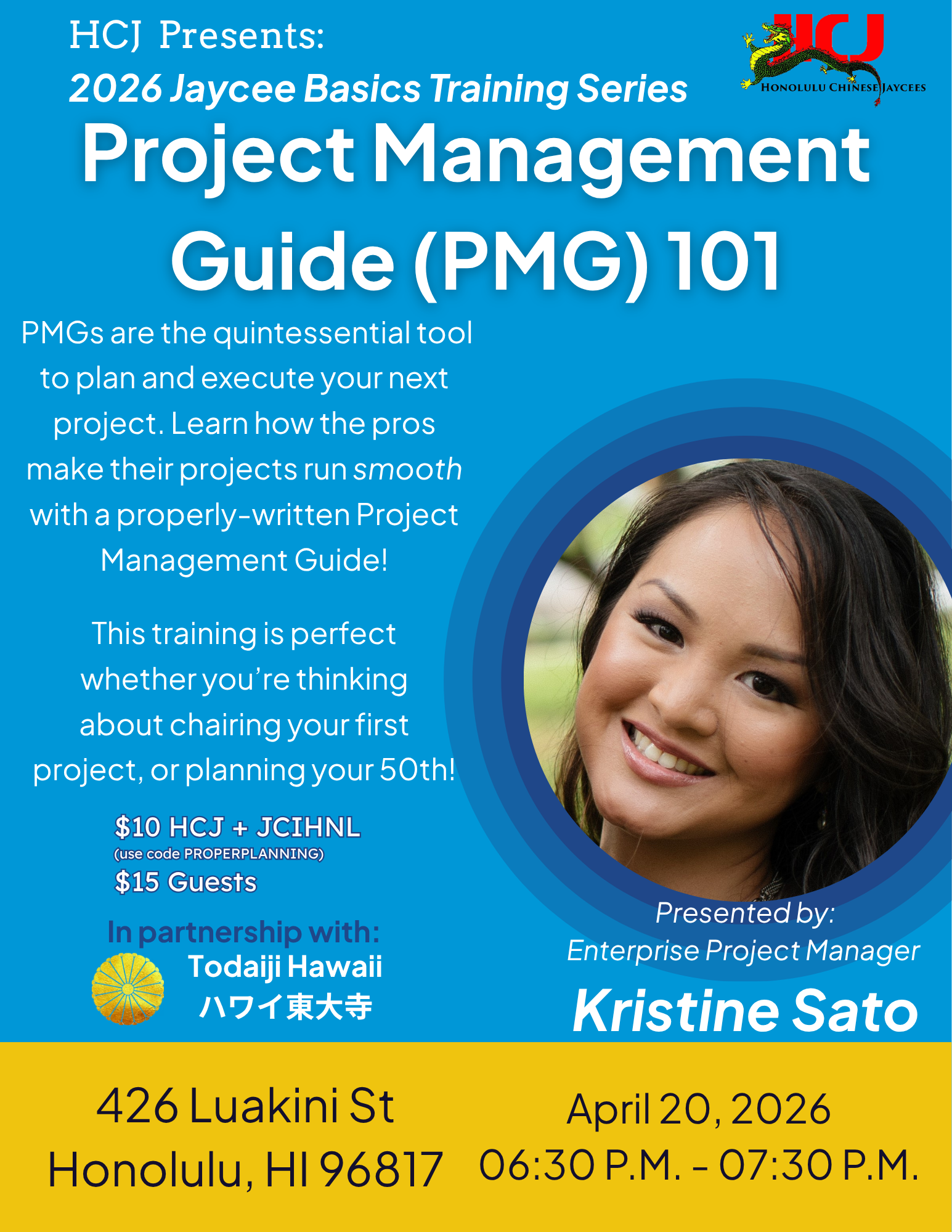 Jaycee Basics Training Series - Project Management Guide 101
