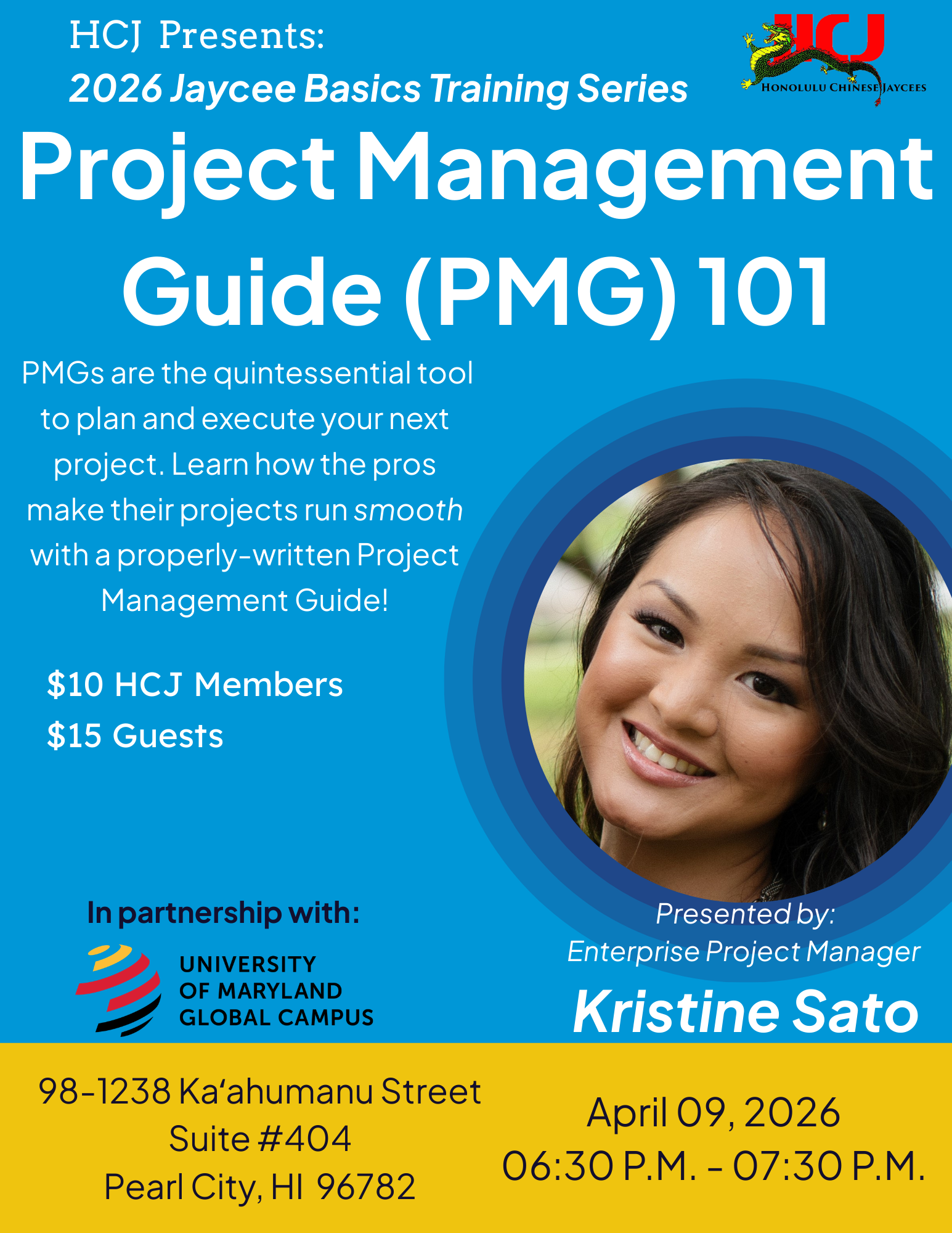 Jaycees Basics Training Series -  Project Management Guide 101