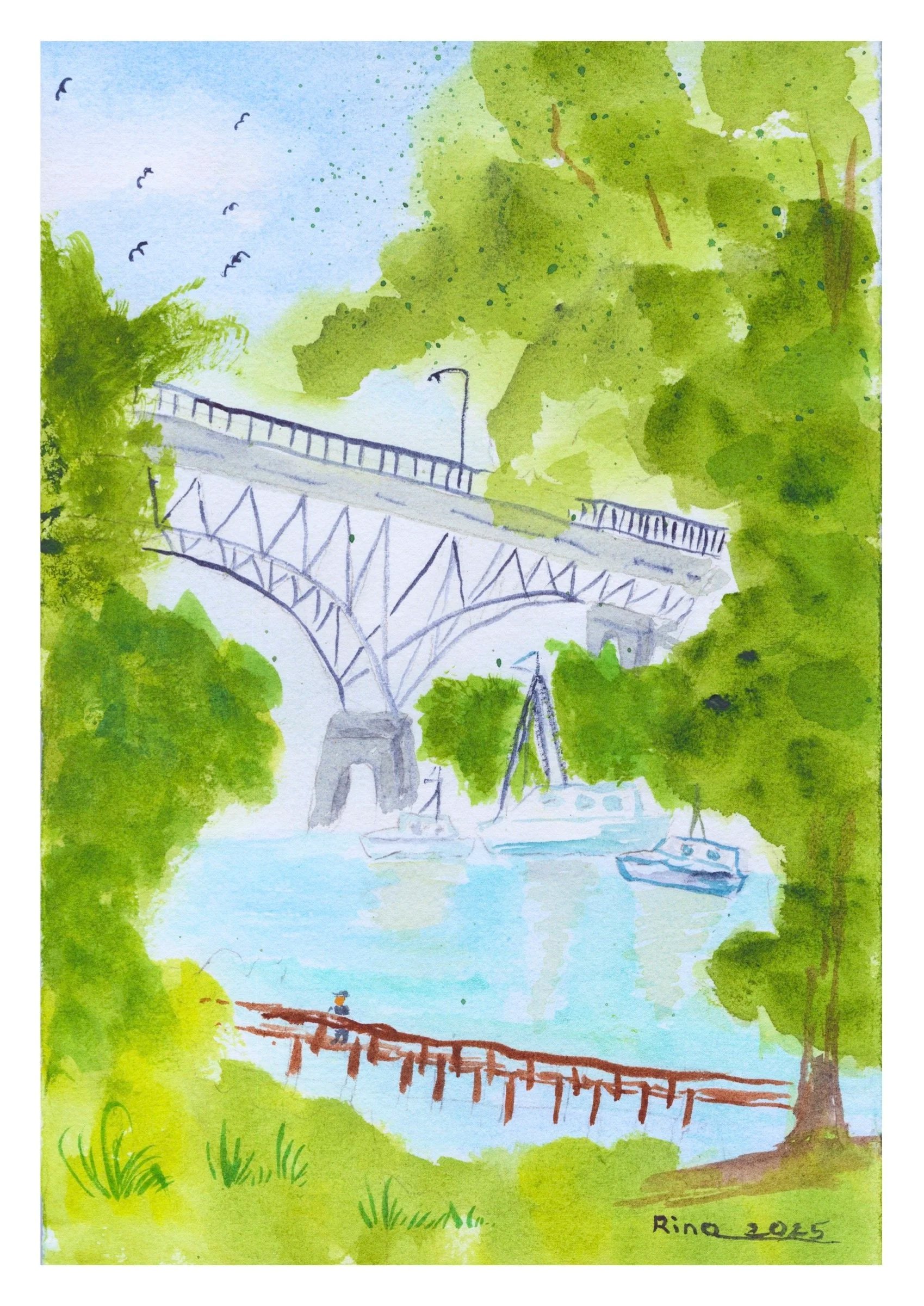 “FREMONT FEATURES” 
(Watercolor)
Artist Rina Nicholson