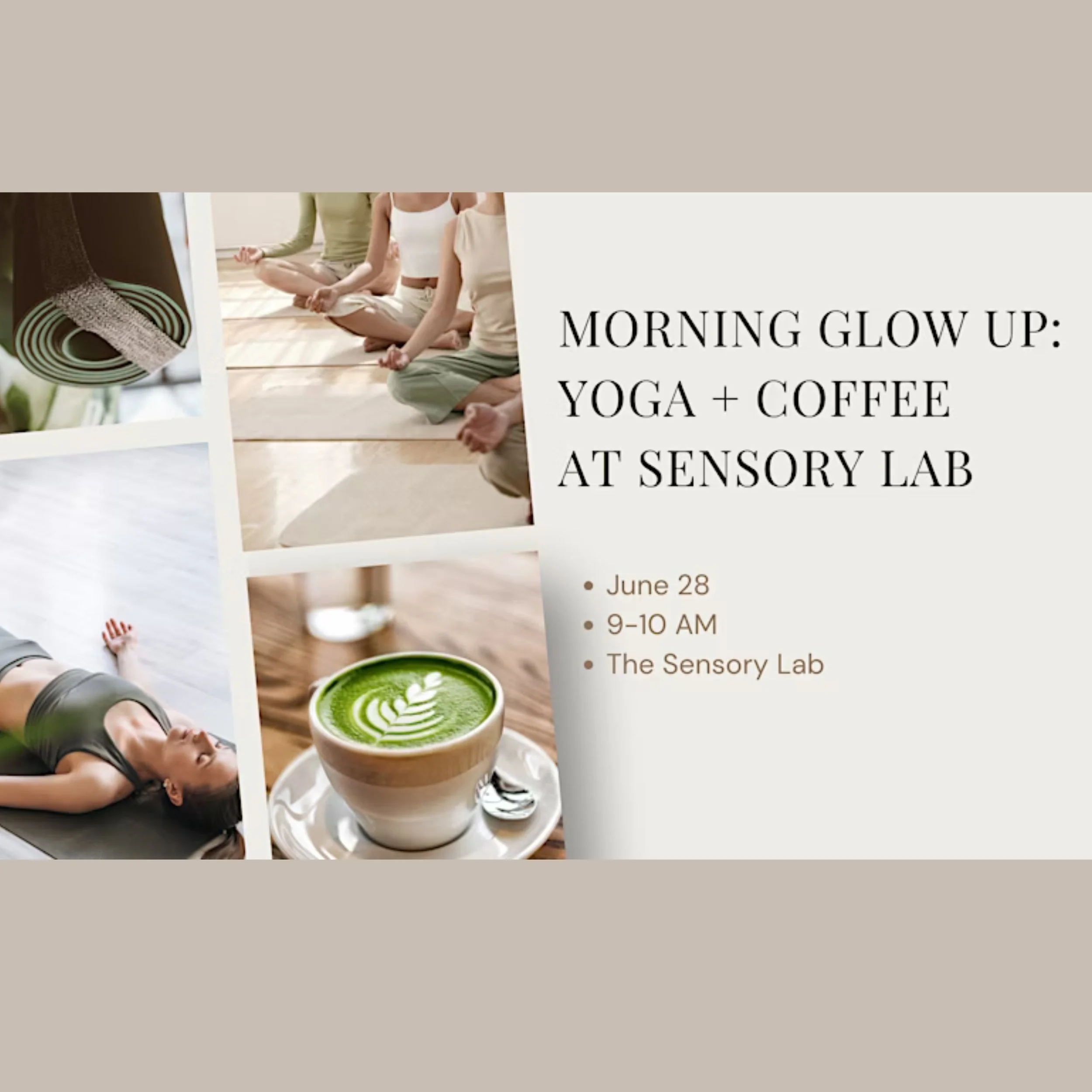 Morning Glow Up: Yoga + Coffee at Sensory Lab