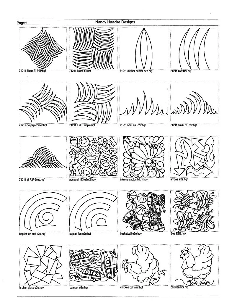 Pantographs — Up Along Quilting