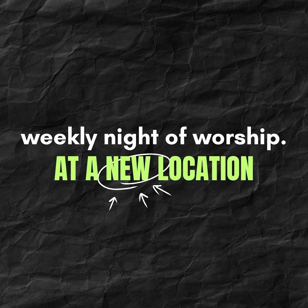 ❗️NEW LOCATION FOR WORSHIP❗️
We are so excited to invite you to our new property for our weekly nights of worship! 🎉

We won&rsquo;t be providing dinner, so please join us at 7:30pm for worship. 

🚙 See address in post for the directions!