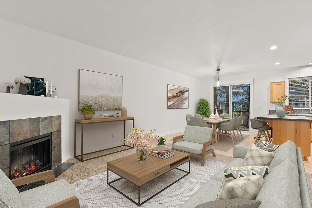 White interior repaint in Sisters Oregon