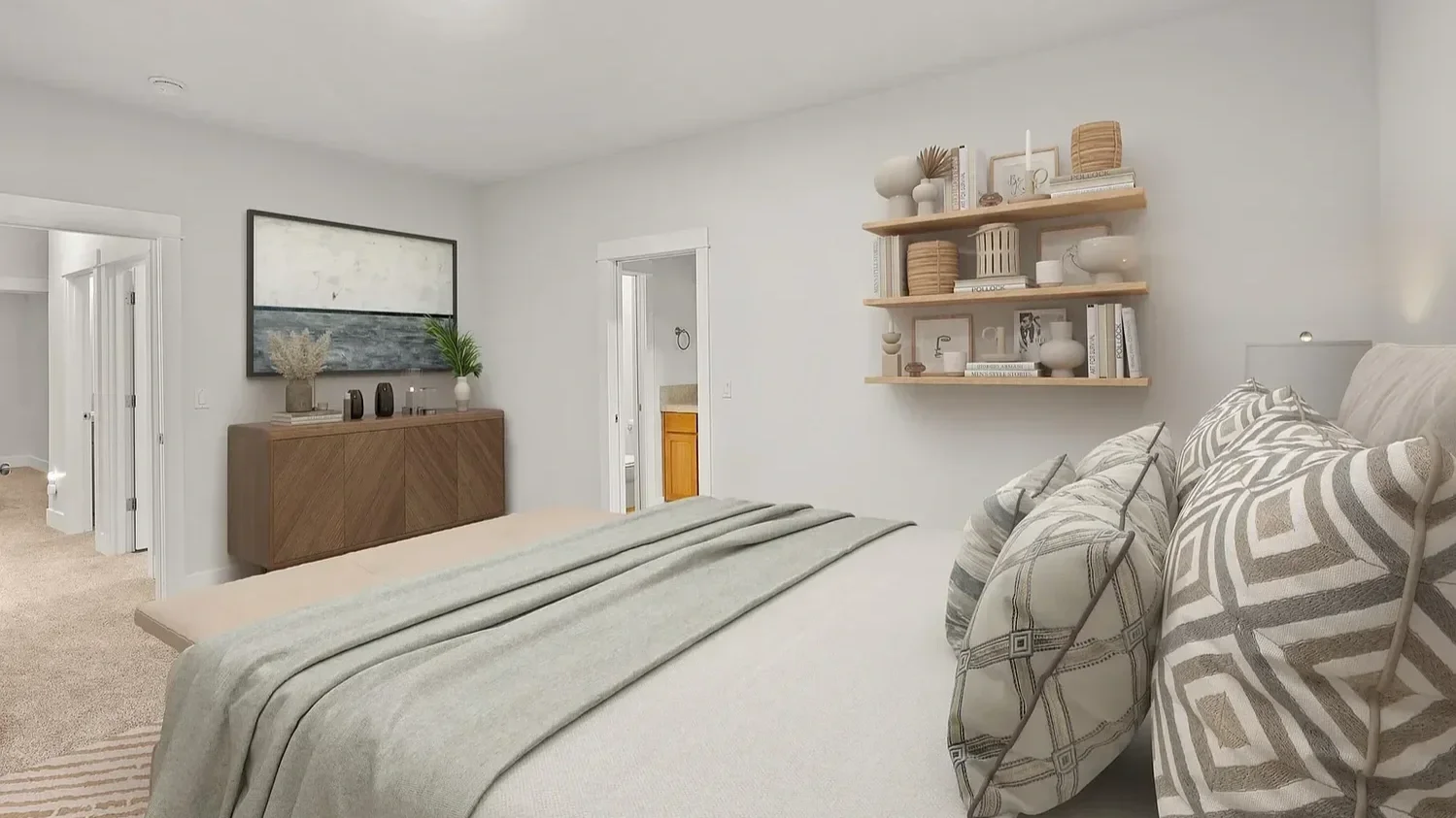 Updated bedroom interior