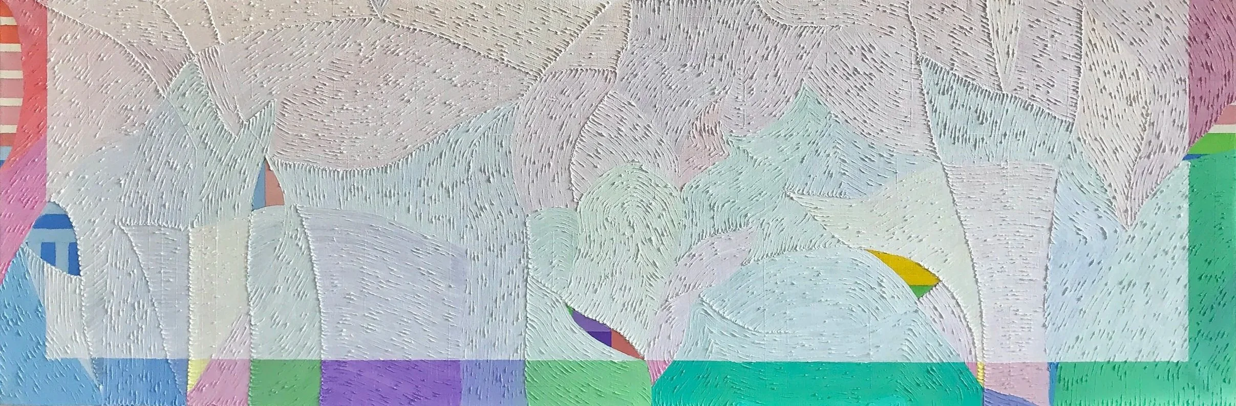 OBJECT 70 - XI,
2022,
oil on canvas,
30 x 90 cm (11.81 x 35.43 in.)