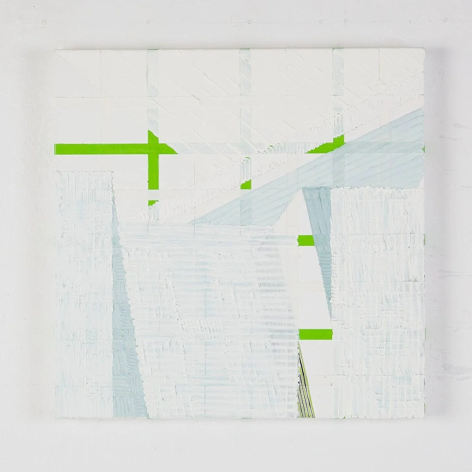 OBJECT 60 - VII,
2013,
oil, tape, pencil and acrylic paint marker on canvas,
40.64 x 40.64 cm (16 x 16 in.)