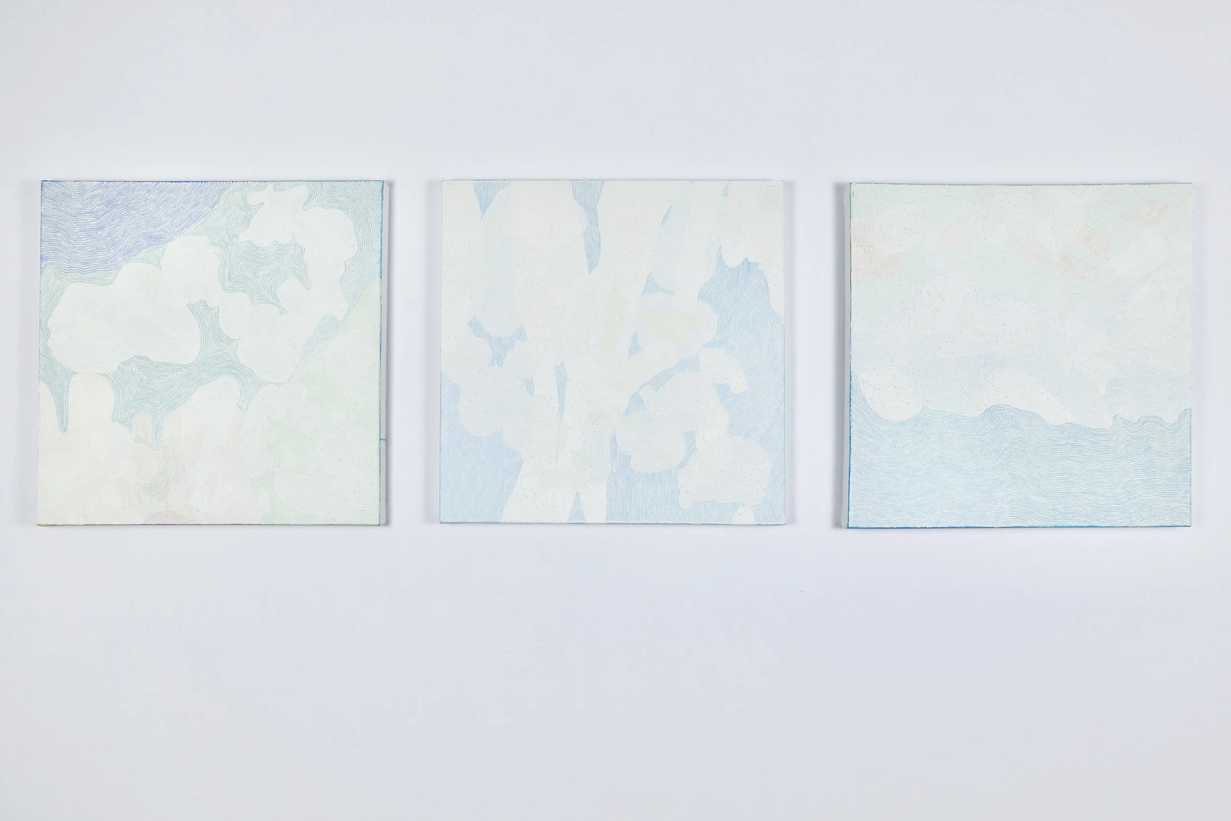 Grain in Ear《療癒計畫——芒種》,
2022,
oil and acrylic on canvas (3 pieces),
60 x 60 cm (23.62 x 23.62 in.)