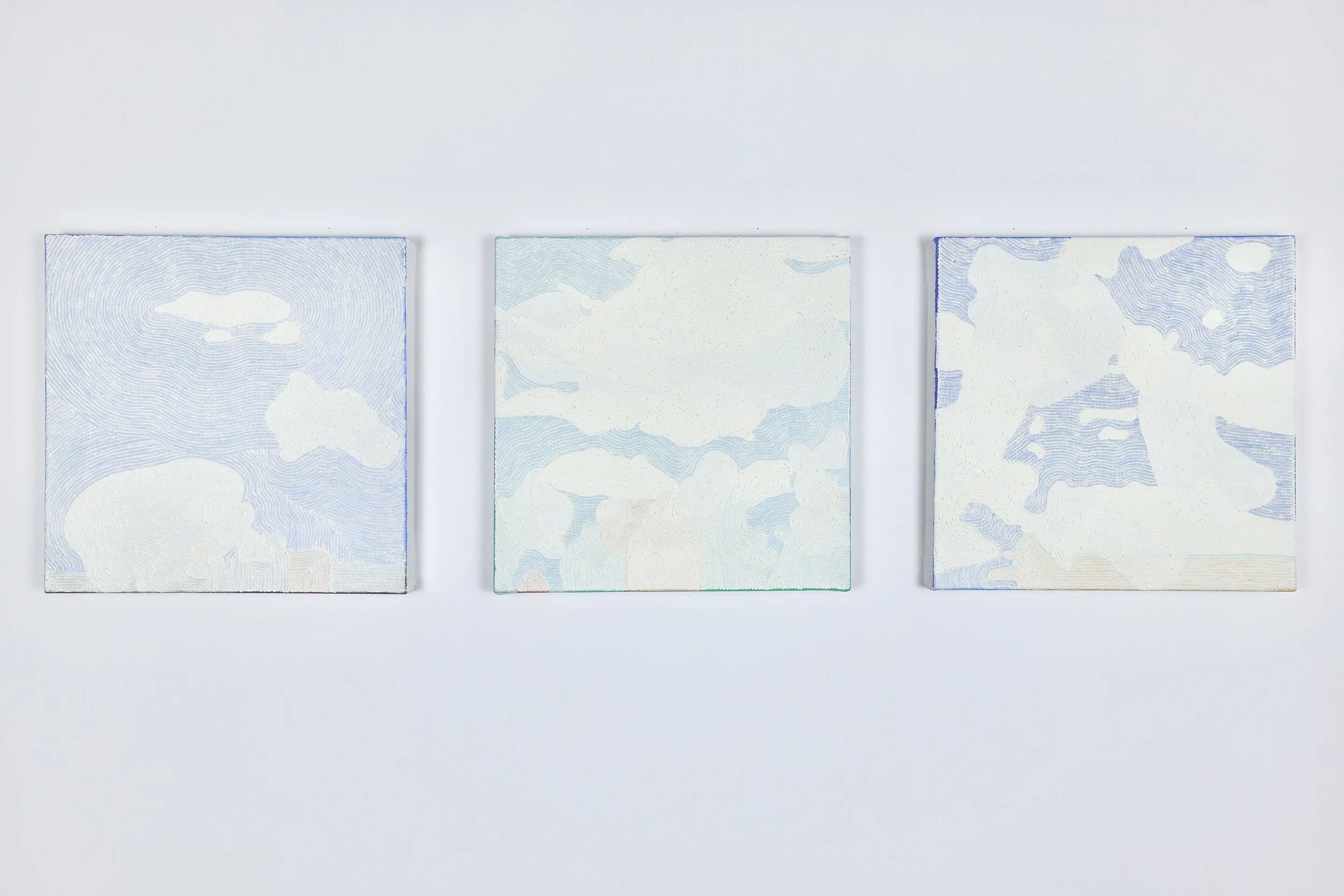 Grain in Ear《療癒計畫——芒種》,
2022,
oil and acrylic on canvas (3 pieces),
40 x 40 cm (15.75 x 15.75 in.)