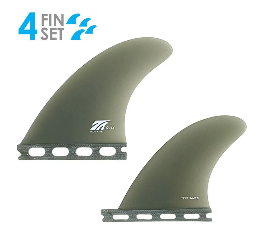 True Ames Quad - Futures Compatible (Solid Fiberglass) smoke