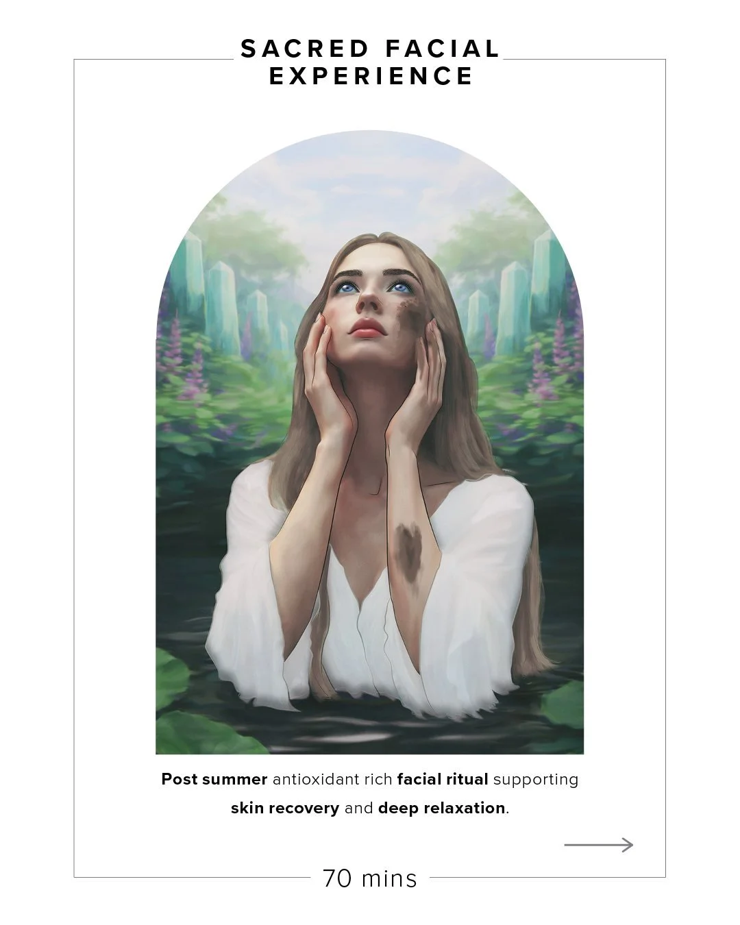 Is your skin feeling dull or stressed with the change of season?

Discover the Sacred Facial Experience. A 70 minute antioxidant rich ritual to help restore your glow and reset this Autumn.

Mineral masks, centella, calendula and lavender brighten yo