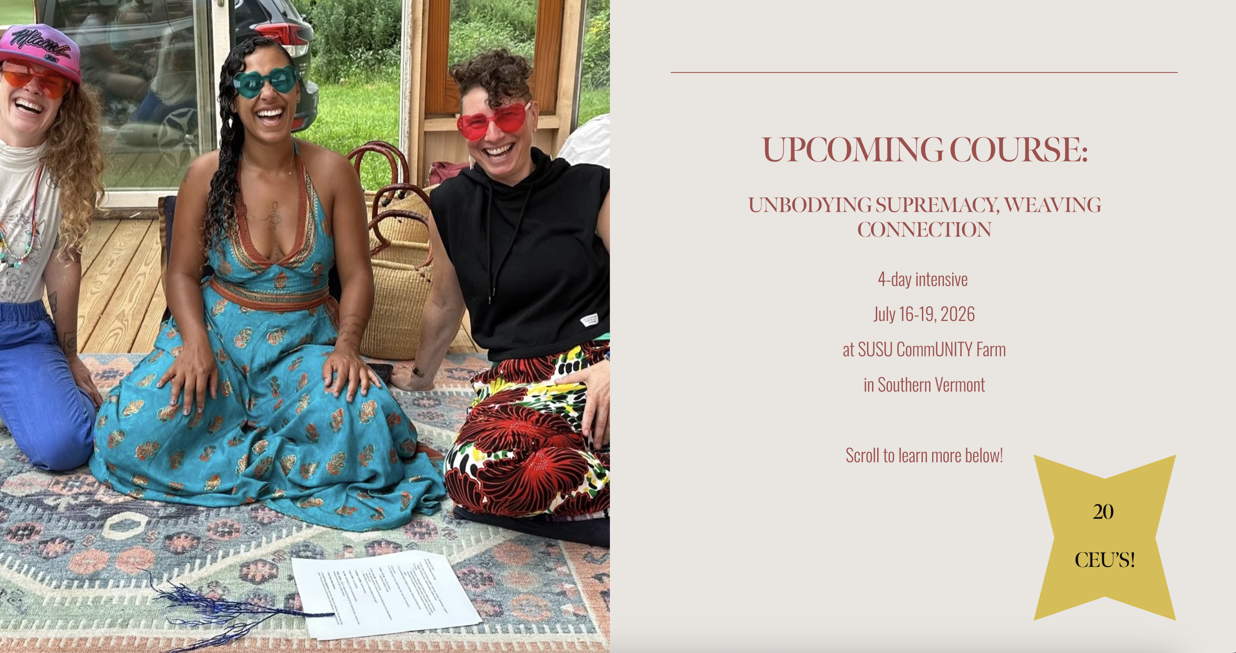 unbodying supremacy, weaving connection