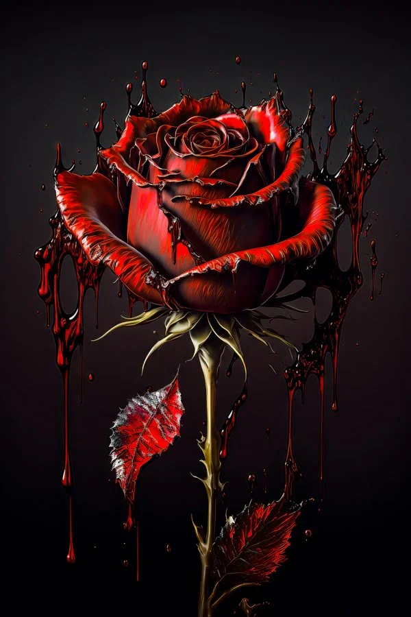 A.I. Prompt Craft - How to Make a Gothic Rose with Ventablack Color Tones - Astra Studios