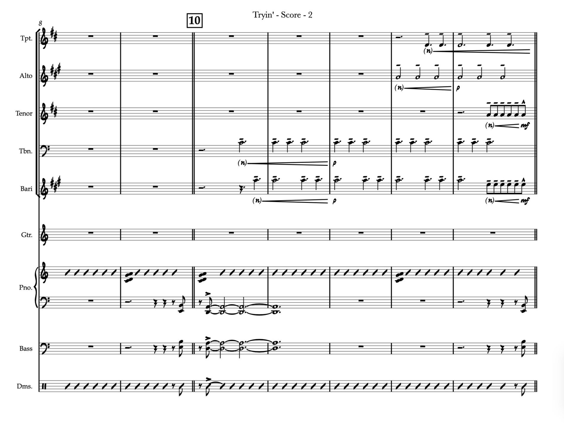 Tryin' (Study Score)
